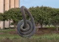 `Coil I` by Andrew Rogers, Hall Park, Frisco, Texas