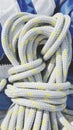 Coil of nylon rope Royalty Free Stock Photo