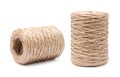 Coil of rope flaxen threads Royalty Free Stock Photo