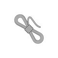 coil of rope icon. Element of camping and outdoor recreation for mobile concept and web apps. Thin line icon for website design an