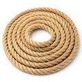Coil of rope isolated on clean and white background Royalty Free Stock Photo