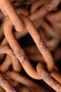 Coil of Rusty Steel Chains