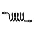 Coil spring flexible cable icon, simple style