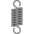 Coil spring steel spring metal spring on white background vector Royalty Free Stock Photo
