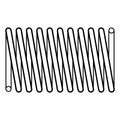 Coil spring steel spring metal spring on white background vector Royalty Free Stock Photo