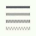 Coil spring vector icon.