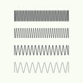 Coil spring vector icon.