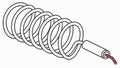 Coiled Cable with Plug - Electrical Connection Tech Accessory, vector design Generative AI Royalty Free Stock Photo