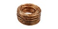 Coiled Copper Wire. Electrical Conductivity And Industrial Applications Isolated On Transparent Background Royalty Free Stock Photo