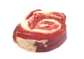 Coiled raw beef Royalty Free Stock Photo