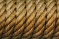 Coiled rope. Eye-catching repetitions