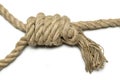 Coiled rope knot Royalty Free Stock Photo