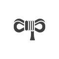 Coiled rope vector icon Royalty Free Stock Photo