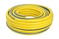 Coiled rubber garden hose isolated Royalty Free Stock Photo