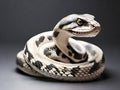 snake wildlife closeup on black background. ai generative Royalty Free Stock Photo