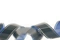 Coiled strip of 35mm photographic film