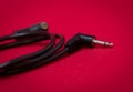 Stereo Jack Cable Close Up Royalty Free Stock Photo