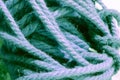 Coils of nautical rope skewer for background and texture Royalty Free Stock Photo