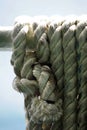 Coils of old rope Royalty Free Stock Photo