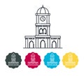 Coimbatore City - Clock Tower - Icon Illustration