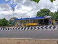 Coimbatore,Tamil Nadu/Inida-15.05.2021: Amazing View of the Hp Petrol Bank in Tamil Nadu