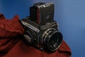 Coimbra, Portugal - 01.26.2.23: Japanese antique Zanza Bronica medium format camera