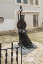 Coimbra, Portugal - June 11, 2018: Monument of a woman resembli