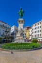 COIMBRA, PORTUGAL, MAY 20, 2019: Monument to Joaquim AntÃÂ³nio de Aguiar at Portagem square at Coimbra, Portugal
