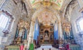 COIMBRA, PORTUGAL - OCTOBER 13, 2017: Sao Miguel (Saint Michael\'s) Chapel of the University of Coimbra, Portug