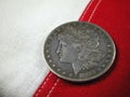 Coin-1888 American Silver Dollar Royalty Free Stock Photo