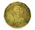 1 Peso coin, Bank of Dominicana. Reverse