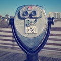 Coin Binocular Royalty Free Stock Photo
