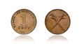 Coin 1 cent. 1962 year. Malaya and British Borneo Royalty Free Stock Photo