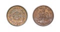 Coin 1 centavo. 1942 year. Mexico Royalty Free Stock Photo