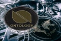 Coin cryptocurrency Ontlogy against the main alitcoins. ONT coin.
