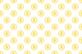 Coin dollar seamless pattern. Money coin pattern