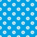 Coin drachma pattern seamless blue