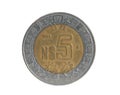 Coin five peso