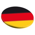 Coin with flag of Germany. White background