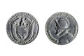 Coin of half balboa Royalty Free Stock Photo