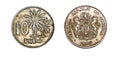 Coin 10 kobo. 1973. Republic of Nigeria Royalty Free Stock Photo