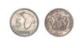 Coin 5 kobo. 1973. Republic of Nigeria Royalty Free Stock Photo