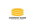 Coin Logo Template Design Vector Royalty Free Stock Photo