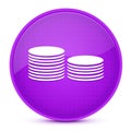 Coin Money aesthetic glossy purple round button abstract