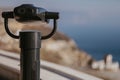 Coin operated binoculars at seaside