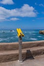 Coin operated telescope in Biarritz