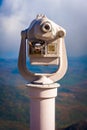 Coin operated telescope on Mount Washington in the White Mountains of New Hampshire.