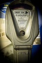 Coin Operated Vintage Parking Meter Royalty Free Stock Photo