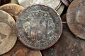 Coin peseta real old spain republic Royalty Free Stock Photo