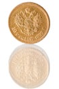 Coin of pure gold Royalty Free Stock Photo